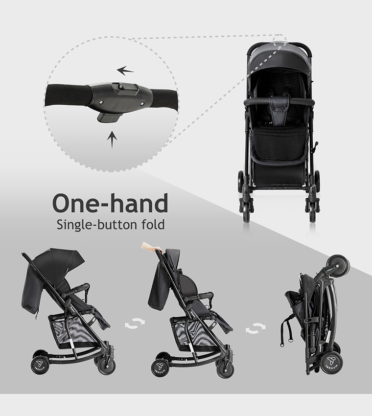 Stroller with Rocker and Diaper Tote Bag Set