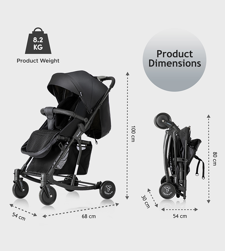 Stroller with Rocker and Diaper Tote Bag Set
