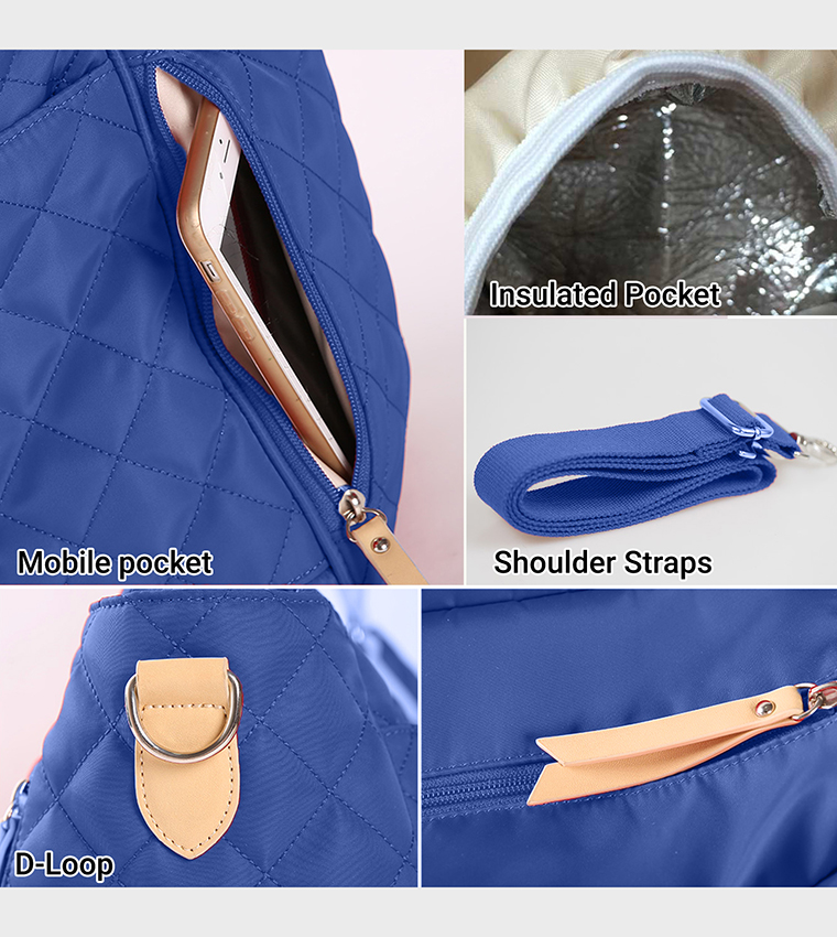 Stroller with Rocker and Diaper Tote Bag Set