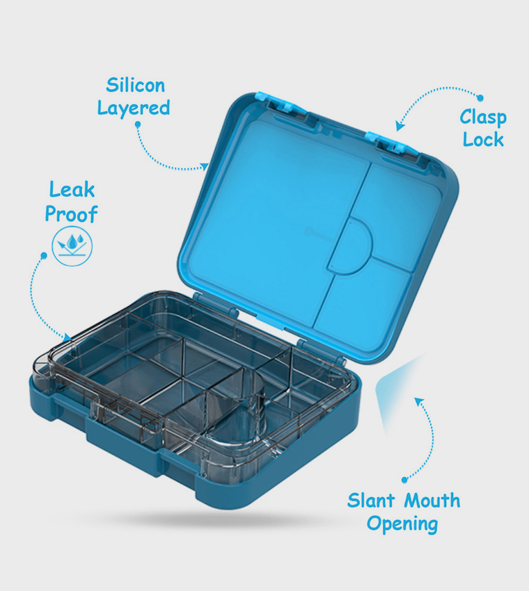 TREX Themed 6 & 4 Convertible Bento Lunch Box Set with Bag