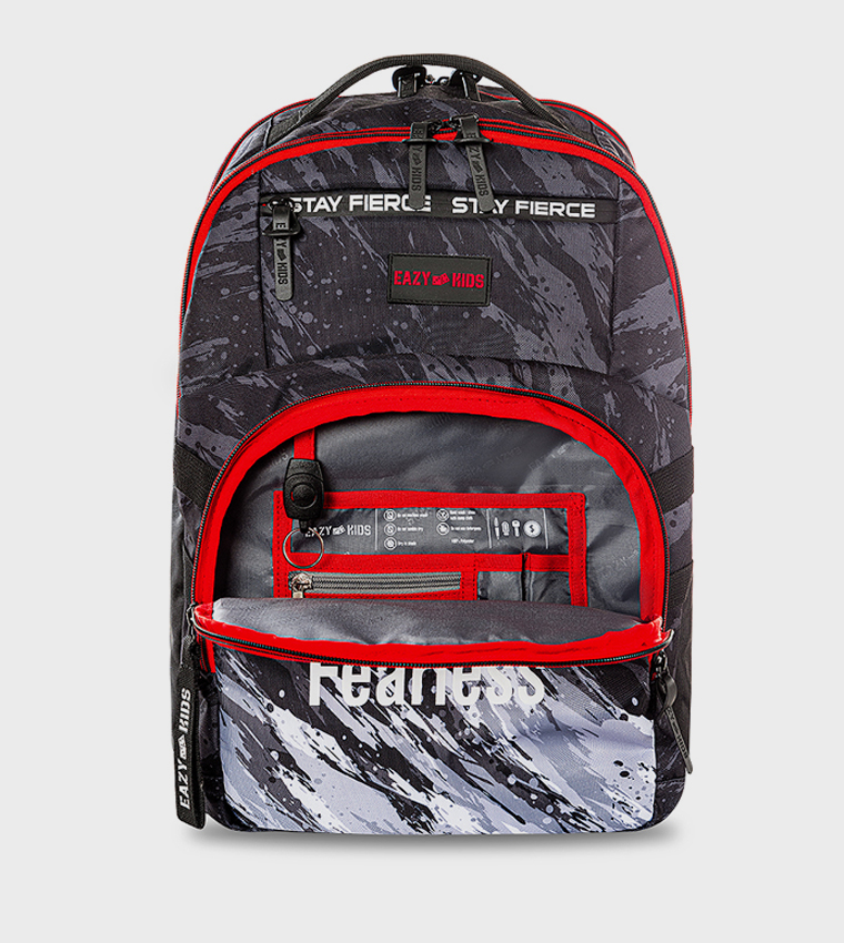 20" 4 Wheel Trolley School Bag - Fast & Fearless