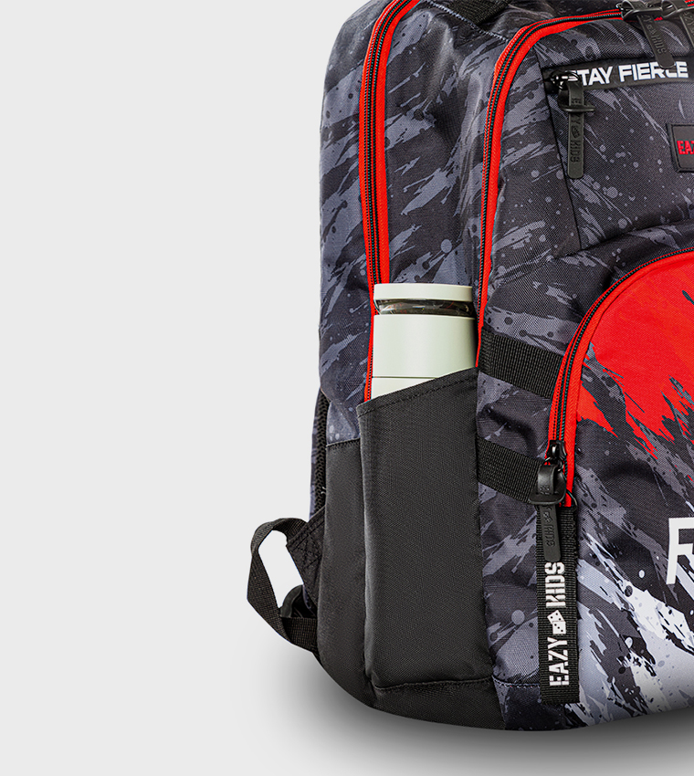 20" 4 Wheel Trolley School Bag - Fast & Fearless