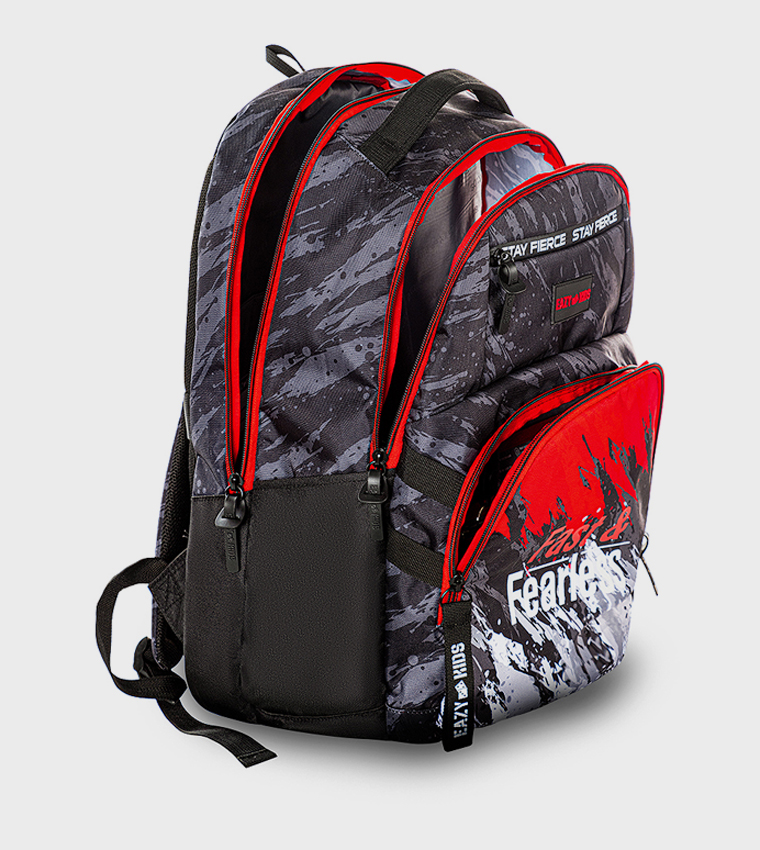 20" 4 Wheel Trolley School Bag - Fast & Fearless