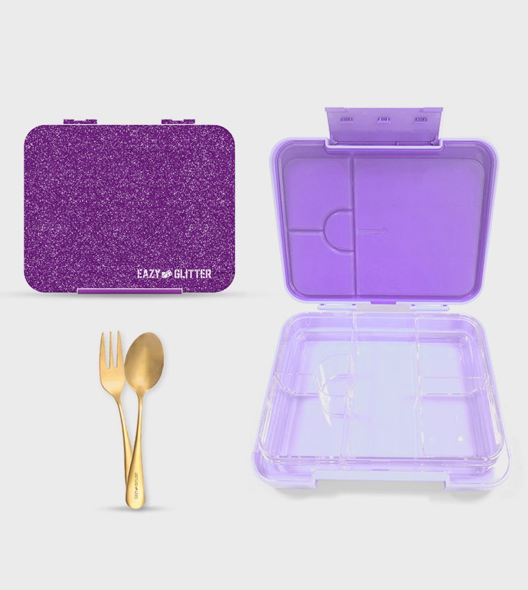 Shimmer 6 & 4 Convertible Bento Lunch Box Set with Bag