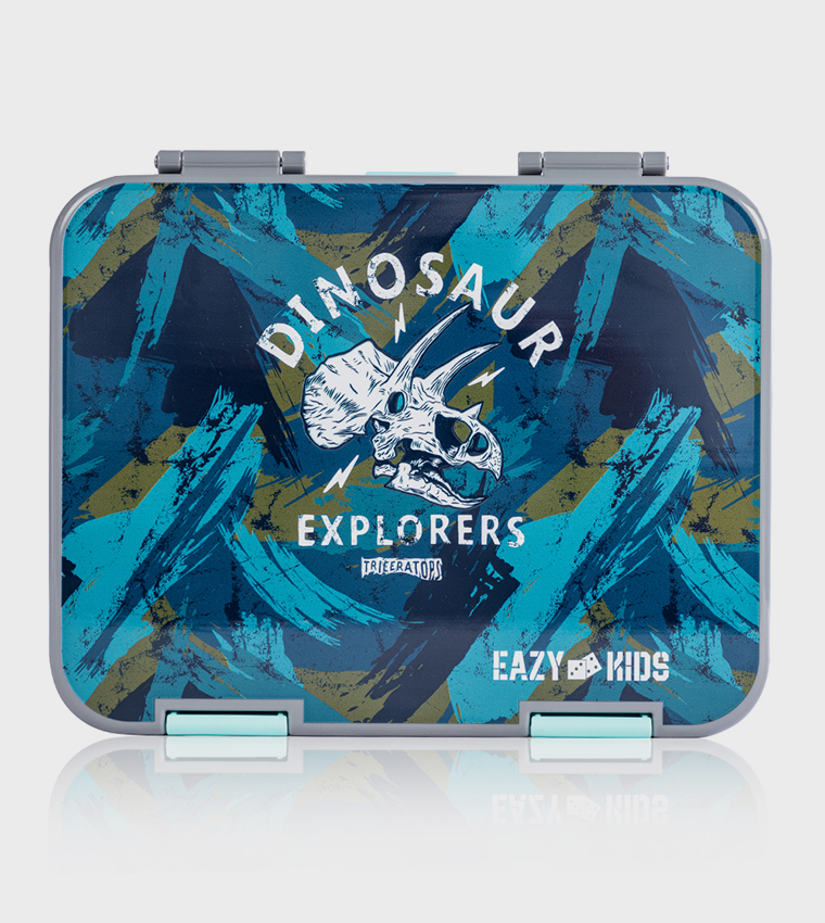 6 & 4 Convertible Bento Lunch Box and Lunch Bag Set - T-Rex