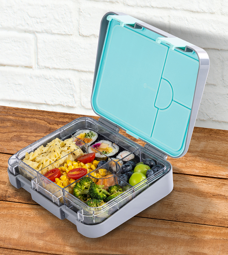 6 & 4 Convertible Bento Lunch Box and Lunch Bag Set - T-Rex