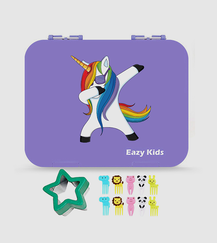 Unicorn Bento Lunch Box with Lunch Bag