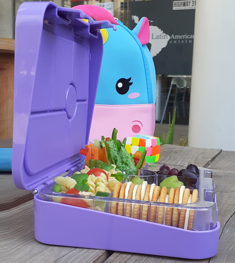Unicorn Bento Lunch Box with Lunch Bag