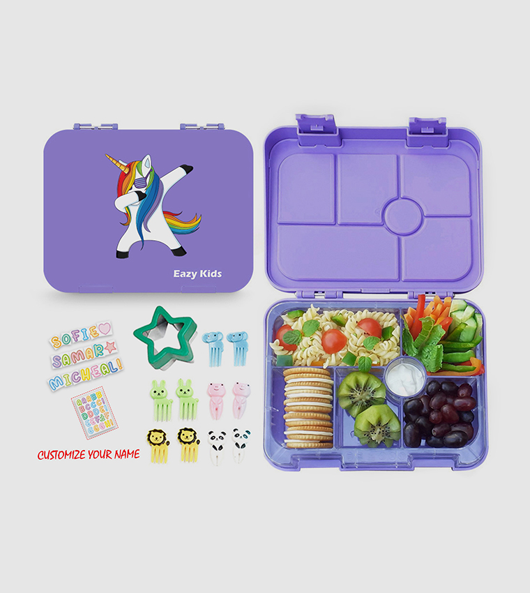 Unicorn Bento Lunch Box with Lunch Bag