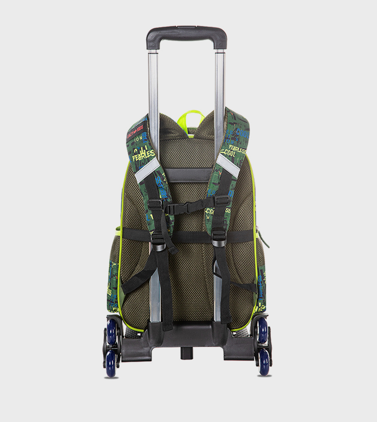 حقيبة مدرسية بطبعة ديناصور مقاس 16 إنش مع مقلمة