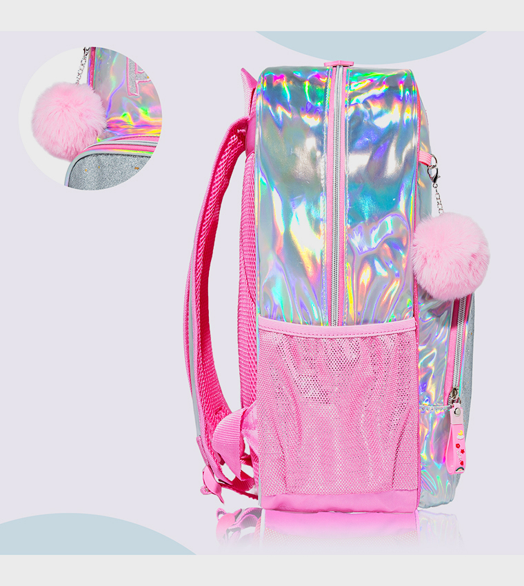 4-Piece Girl Power Themed 18" School Backpack Set