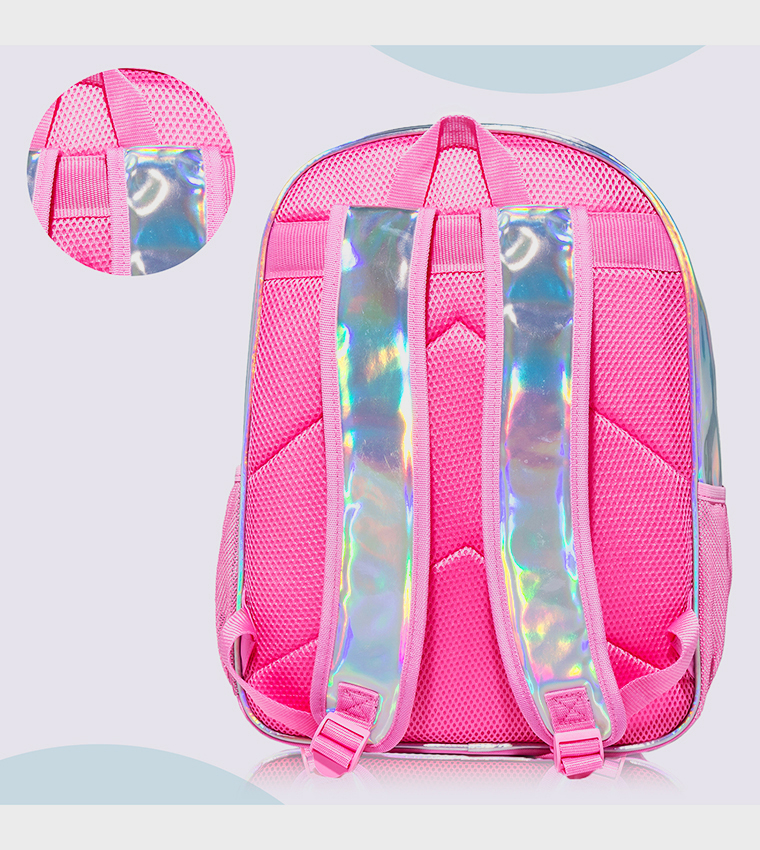 4-Piece Girl Power Themed 18" School Backpack Set