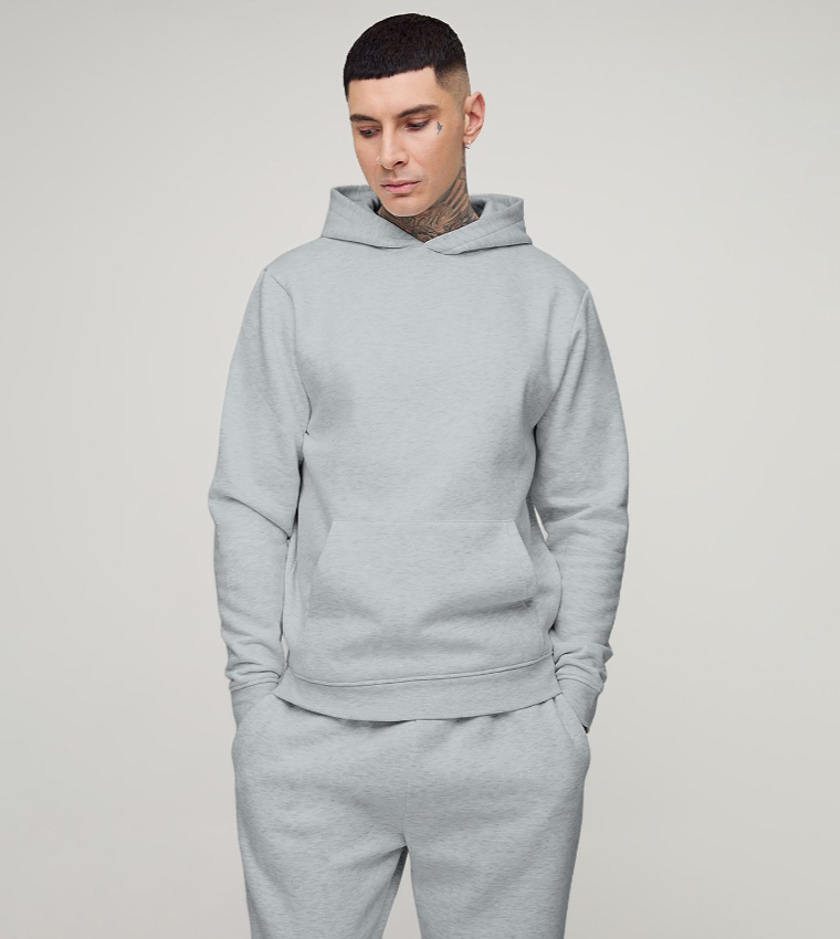 Plus & Tall Solid Regular Fit Hoodie