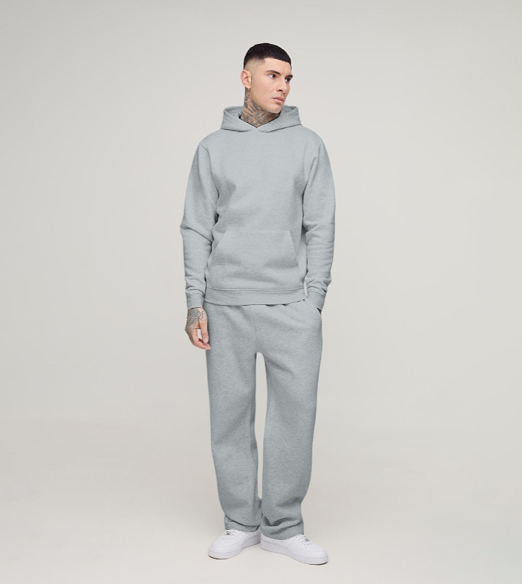 Plus & Tall Solid Regular Fit Hoodie