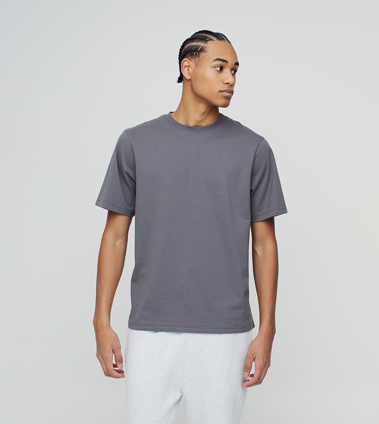 Solid Crew Neck T-Shirt