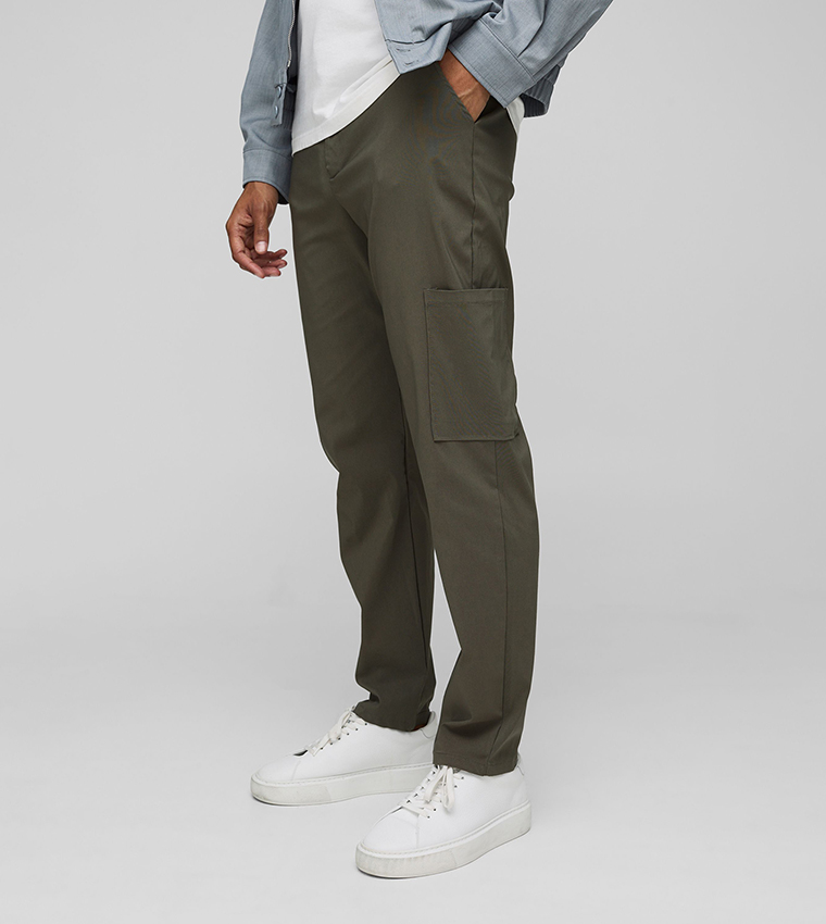 Straight Fit Technical Stretch Cargo Trousers