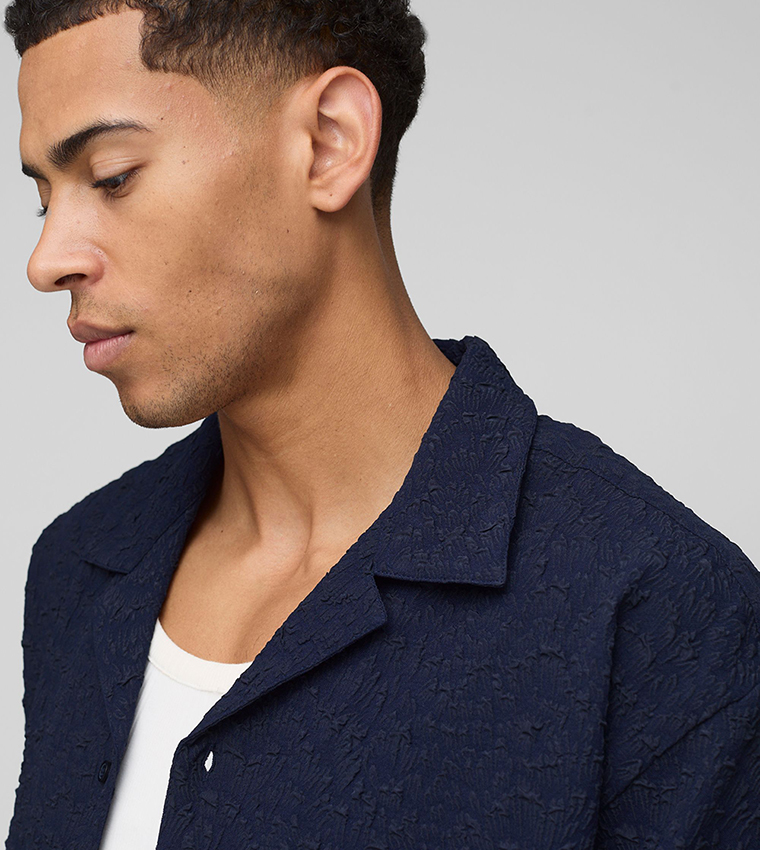 Oversized Stretch Crinkle Shirt