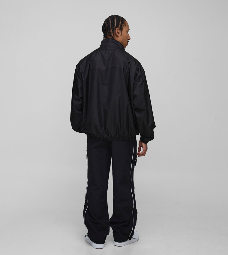 Side Striped Relaxed Fit Nylon Sweatpants