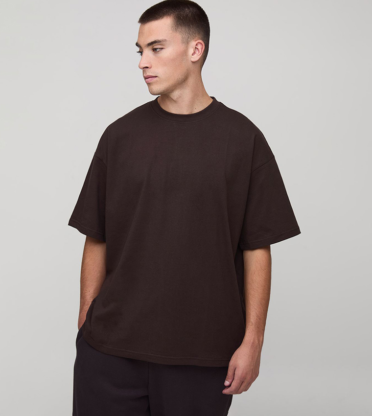 Solid Crew Neck Oversized T-Shirt