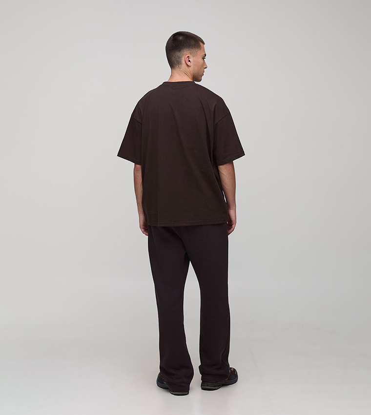 Solid Crew Neck Oversized T-Shirt