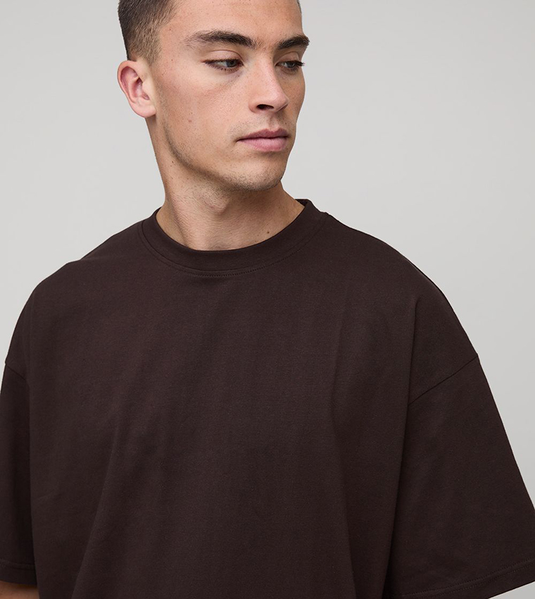 Solid Crew Neck Oversized T-Shirt