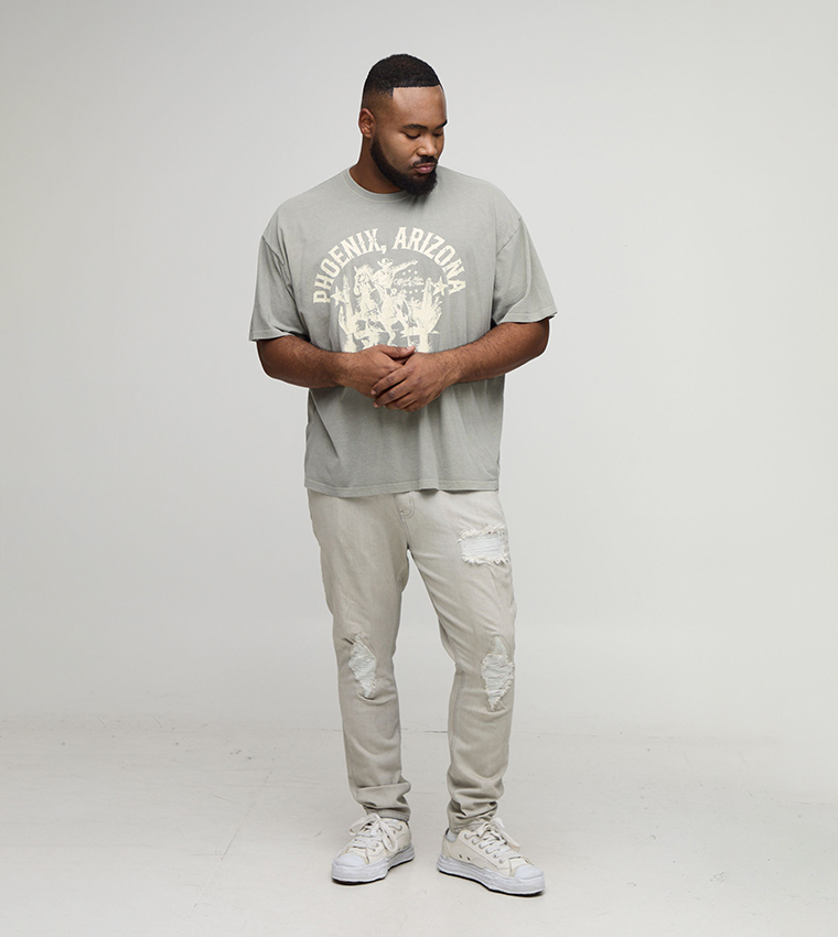 Rip & Repair Embroidered Skinny Fit Jeans