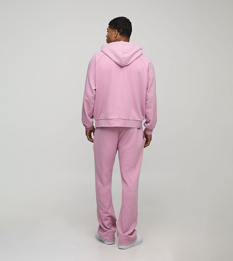 بنطلون رياضي مغسول مزين