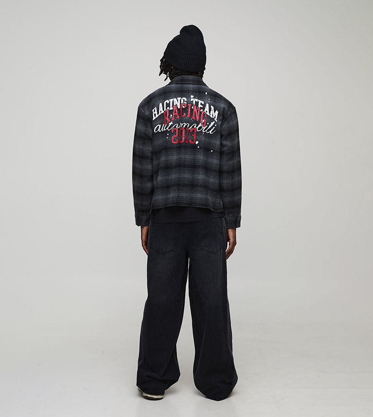 بوهو مان  جينزات واسعة  - أسود Relaxed Jeans