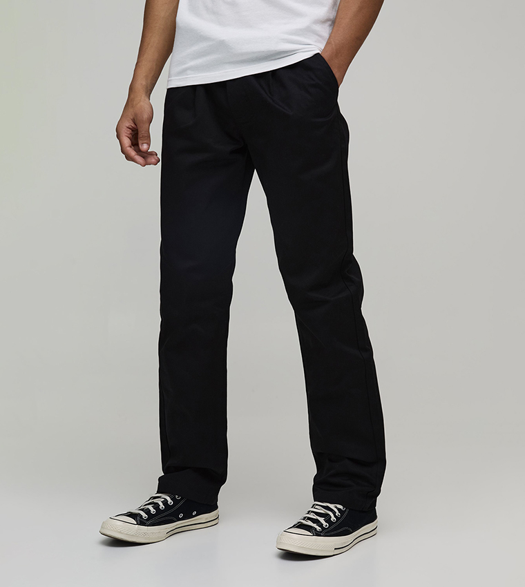 Pleat Detail Straight Fit Trousers