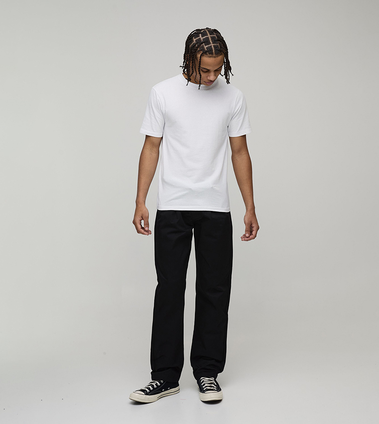 Pleat Detail Straight Fit Trousers