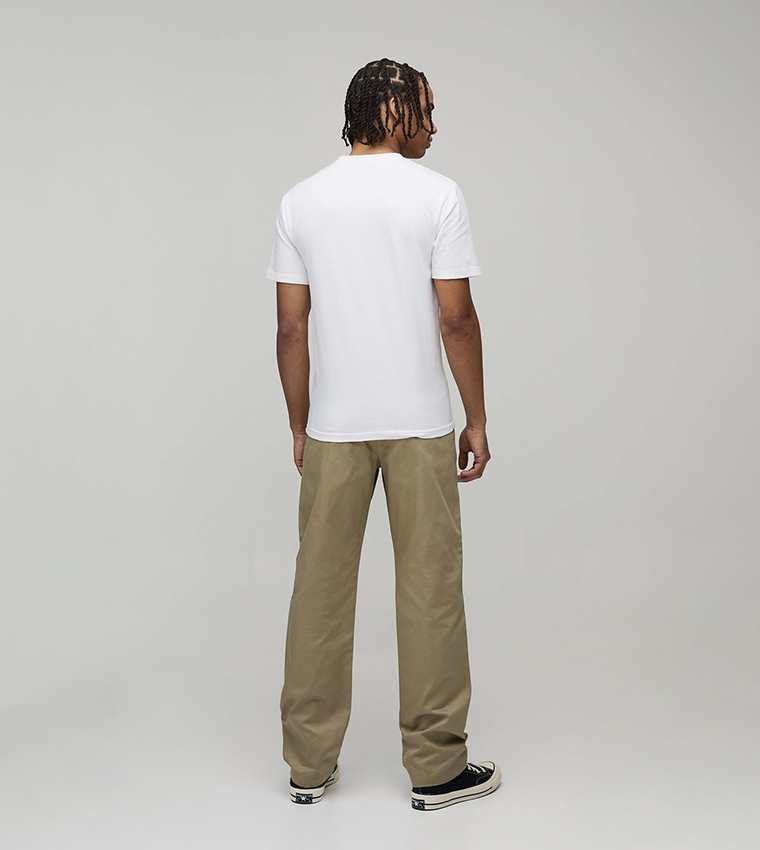 Pleat Detail Straight Fit Trousers
