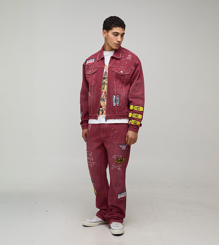 جاكيت جينز بوكسي مغسول