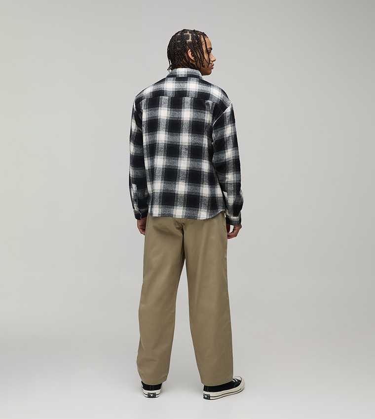 Pleat Detail Relaxed Fit Trousers