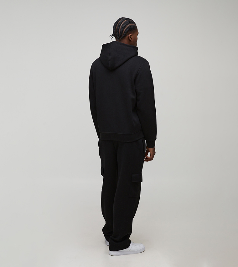 Solid Zip-Through Hooded Jacket