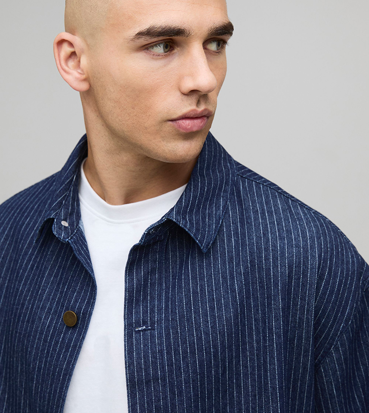 أوفرشيرت أوفرسايز تويل مخطط 