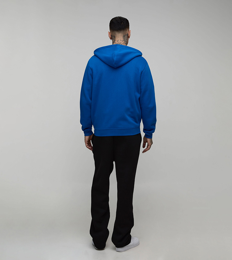 Tall Solid Regular Zip-Through Hooded Jacket