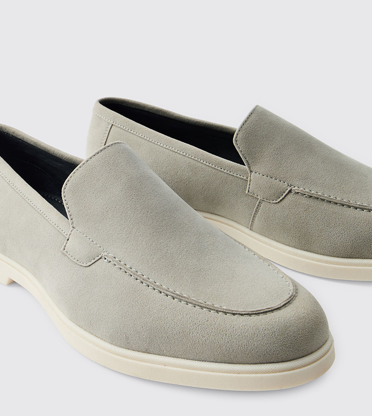 Faux Suede Loafers