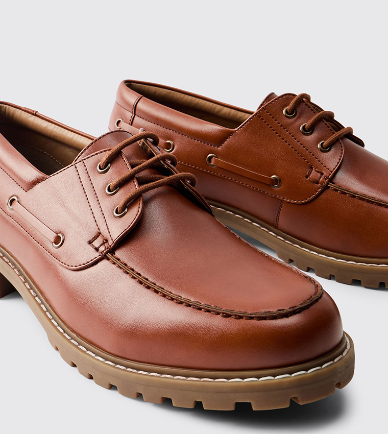boohooMAN  Low Top - Tan Low Top