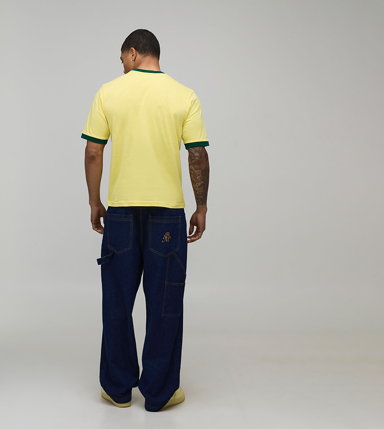 Stamp Printed Short Sleeves T-Shirt