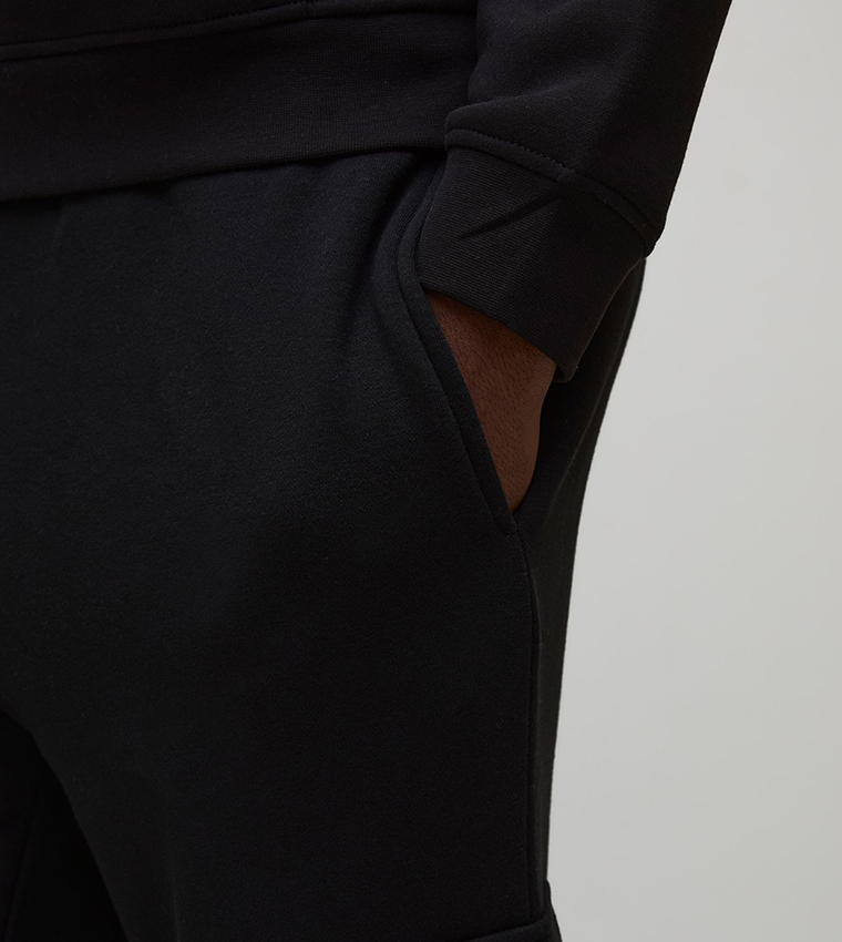 Mid Rise Straight Fit Cargo Sweatpants