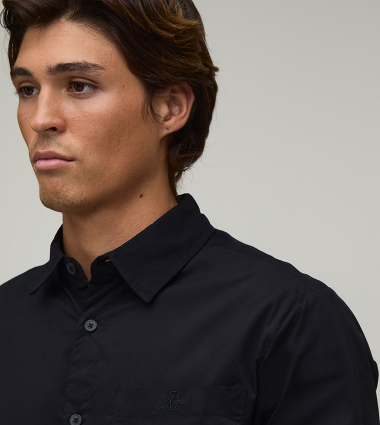 boohooMAN  Long Sleeves - BLACK Long Sleeves