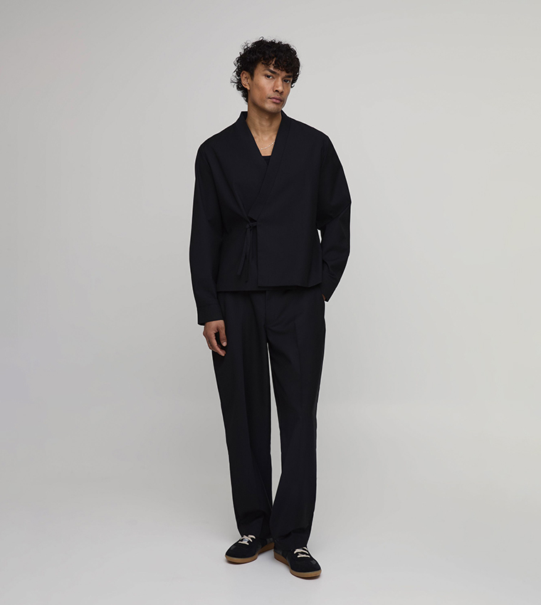 Wrap Tie Side Blazer