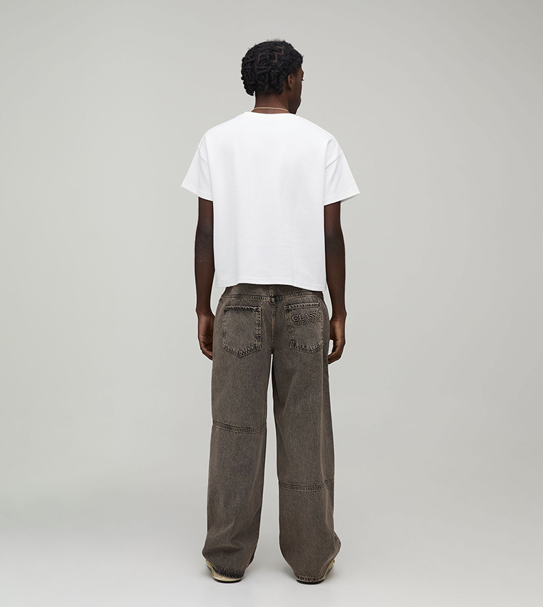 Vintage Washed Baggy Fit Jeans