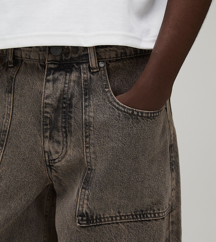 Vintage Washed Baggy Fit Jeans