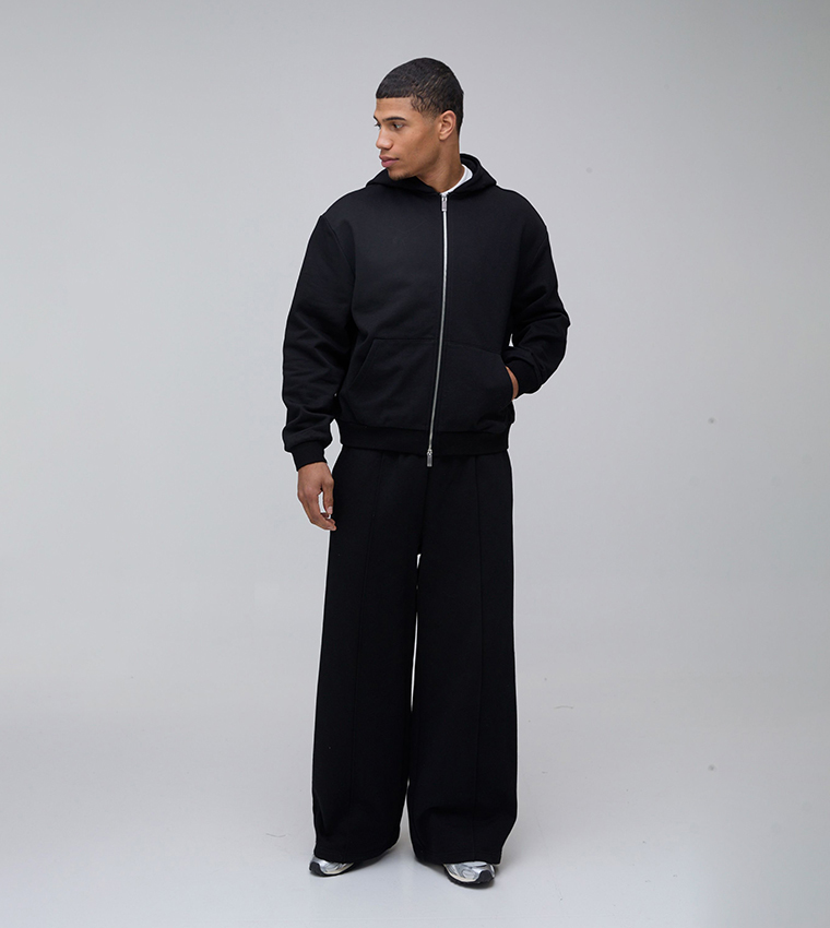 Heavyweight Oversized Zip-Through Hooded Jacket