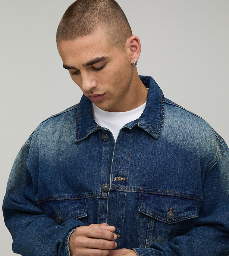boohooMAN  Denim Jackets - Blue Denim Jackets