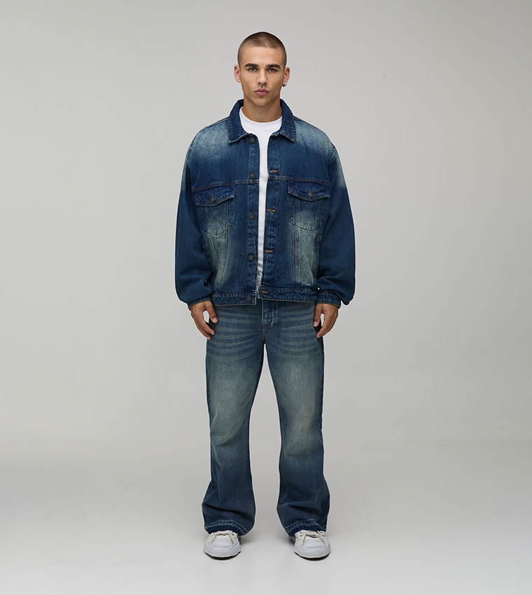 boohooMAN  Denim Jackets - Blue Denim Jackets