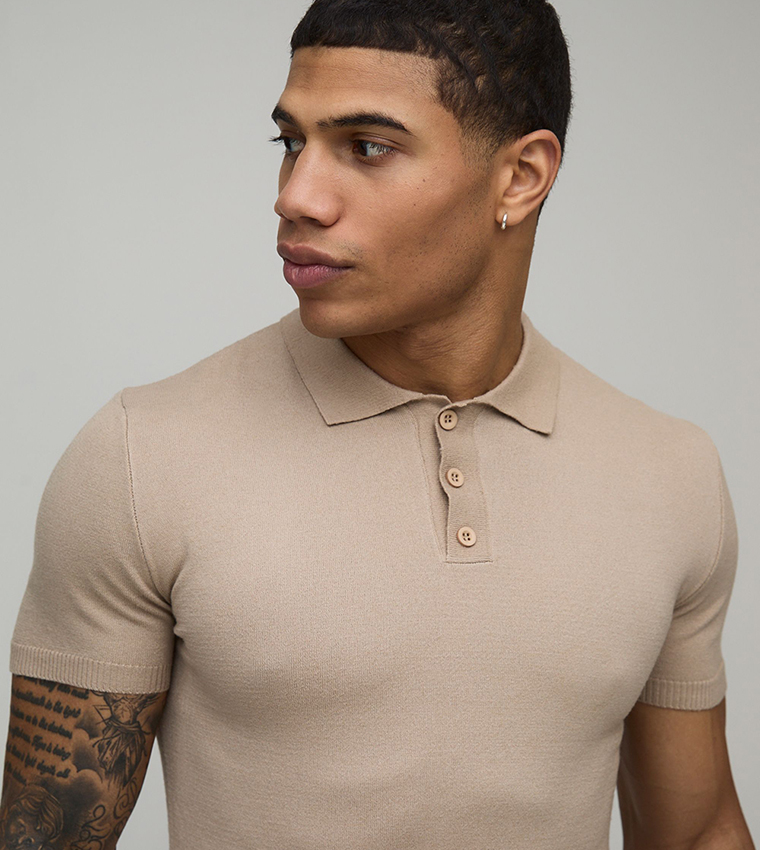 تيشيرت بولو محبوك 