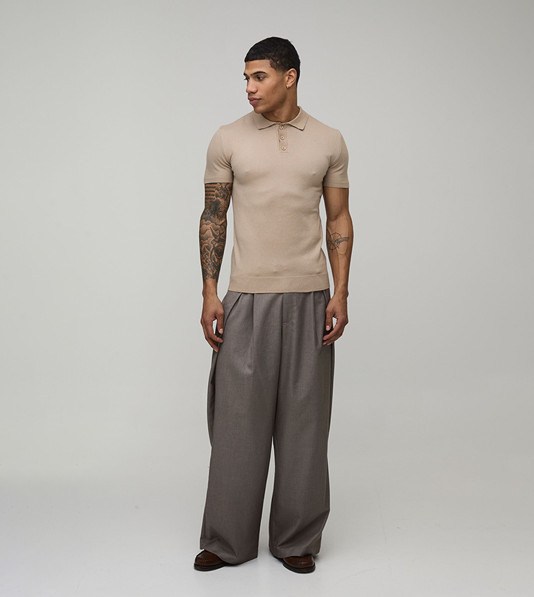 تيشيرت بولو محبوك 