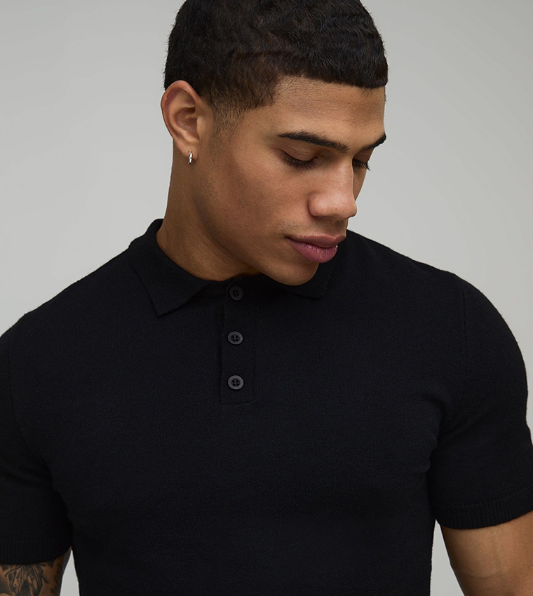 تيشيرت بولو محبوك 